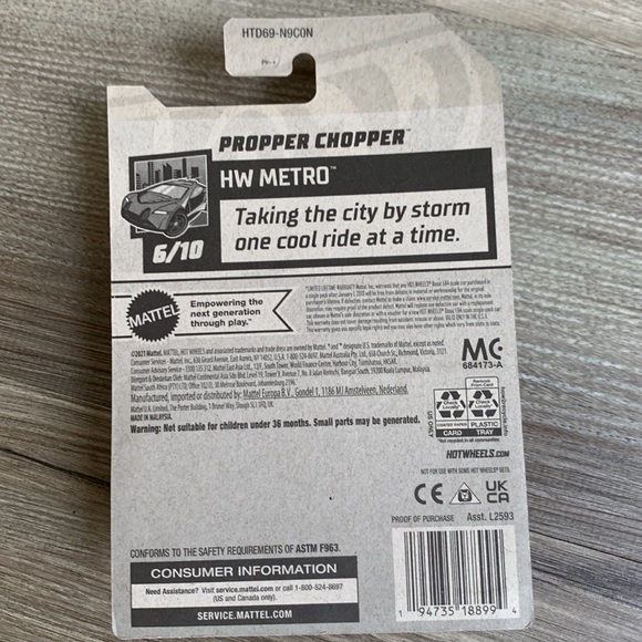 Hot Wheels Proper Chopper Helicopter Metro Hotwheels New 2024 Lets Race Copter - Picture 5 of 6